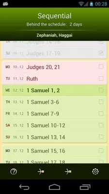 Bible Reading Schedule android App screenshot 2