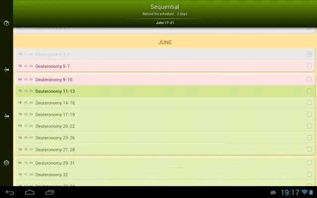 Bible Reading Schedule android App screenshot 8